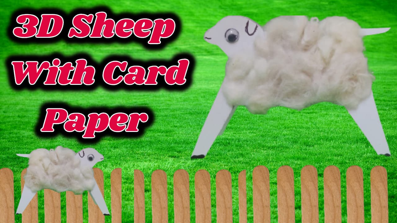 How To Make A Sheep With Cotton Balls Easy